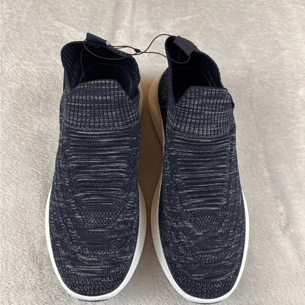 Members Only mens navy blue pull on shoes size 10